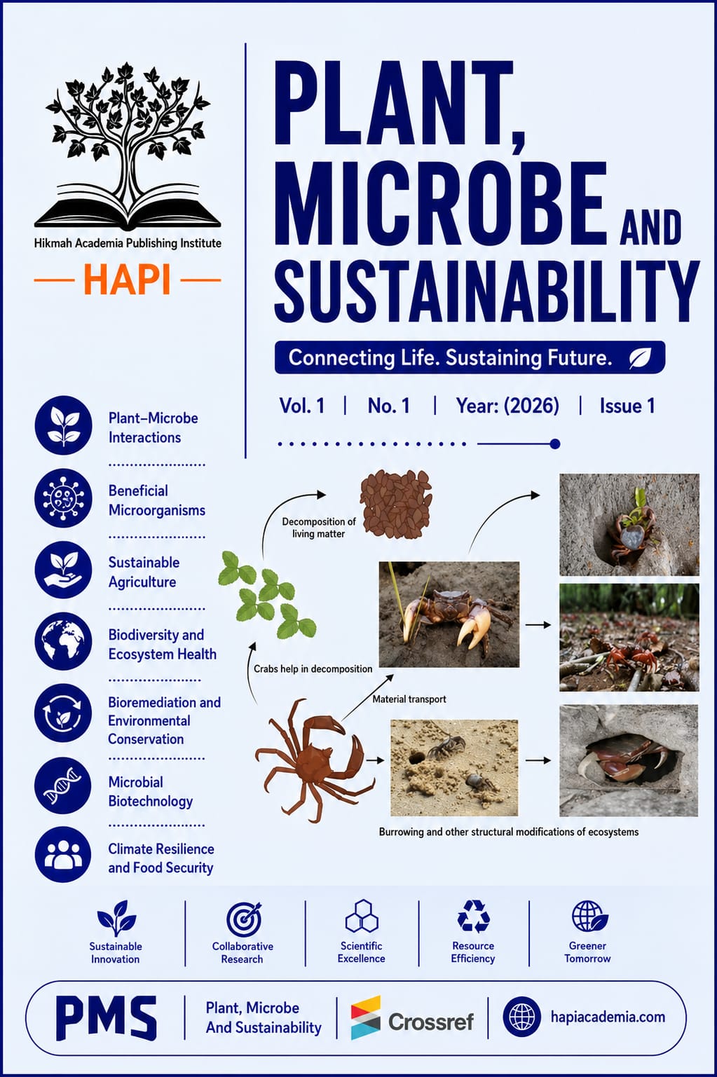 					View Vol. 1 No. 1 (2026): Crustaceans in Mangroves: Bioindicator Potential for Ecosystem Health Assessment – Review 
				